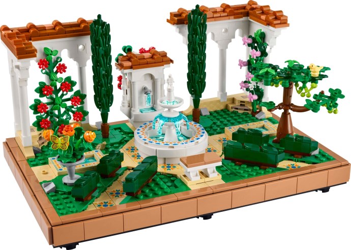 LEGO Icons 10359 Ogród z fontanną: Śródziemnomorska elegancja i relaks od 1 stycznia 2025 roku