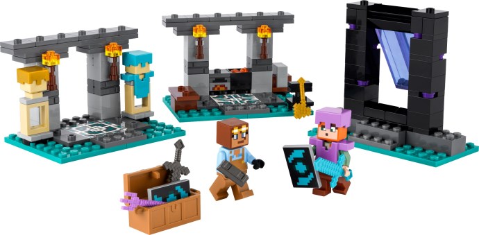 LEGO Minecraft 21252 Zbrojownia – przegląd zestawu