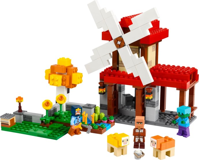 LEGO Minecraft 21262 Farma z wiatrakiem – nowość w świecie klocków