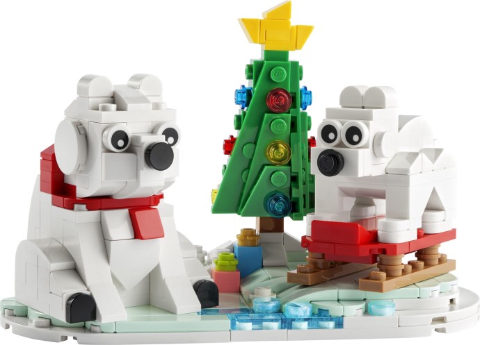 LEGO 40571 Zimowe niedźwiedzie polarne – uroczy akcent w świątecznej kolekcji
