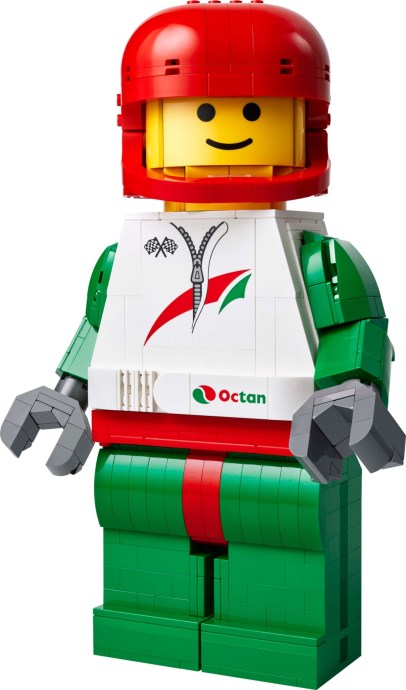 LEGO 40819 Duża minifigurka kierowcy wyścigowego – kultowy Octan powraca w wielkim stylu!