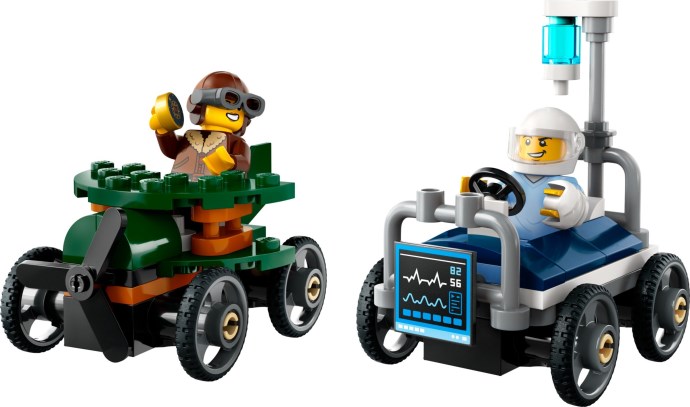 Świetna okazja cenowa na LEGO City: Szalone wyścigówki z samolotem i... łóżkiem szpitalnym!