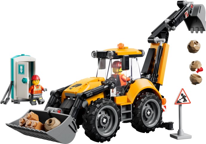 LEGO City 60480 Żółta Koparko-Ładowarka – klasyczna maszyna budowlana w nowym wydaniu