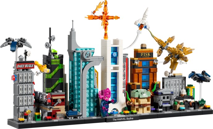 Zapowiedziano LEGO Marvel 67006 The Marvel Skyline – kultowa panorama superbohaterów w skali mikro