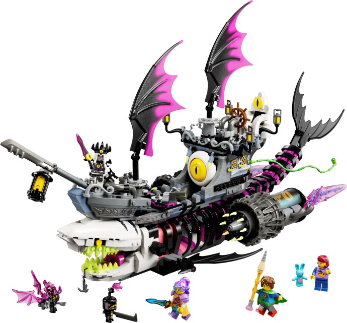 Mroczna potęga ze świata snów: Analiza zestawu LEGO DREAMZzz 71469 Rekinookręt Koszmaru
