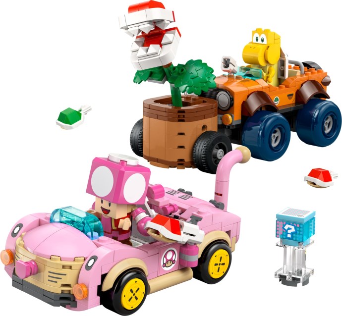 LEGO Super Mario rośnie w siłę: Oficjalnie zapowiedziano zestaw 72044 Mario Kart – Power-Up-Jagd mit Piranha-Pflanzen