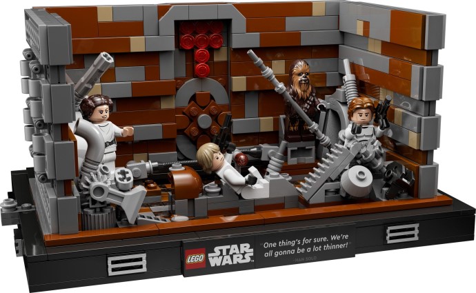 LEGO Star Wars: Zgniatarka śmietiska z Gwiazdy Śmierci (75339) – kultowa scena w wersji Diorama Collection
