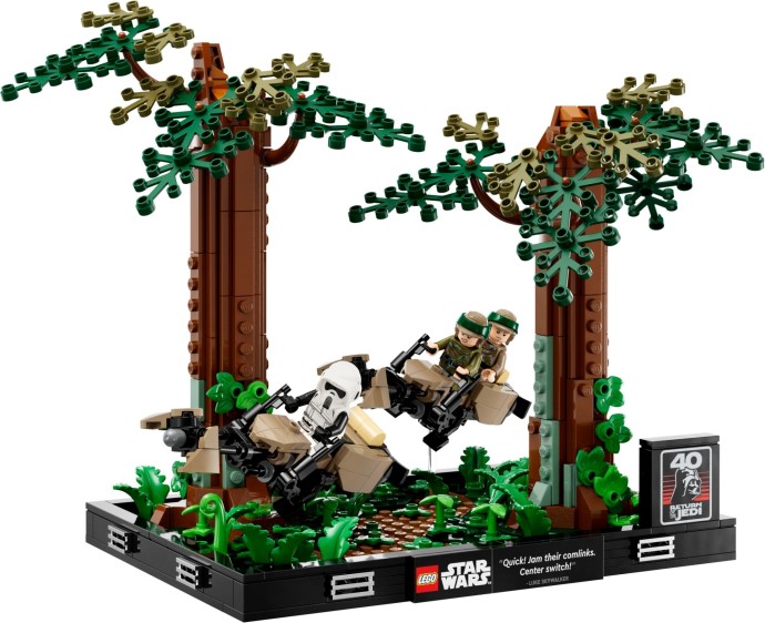 LEGO Star Wars 75353 Diorama: Pościg na ścigaczu przez Endor – klasyka kina w Twoim domu