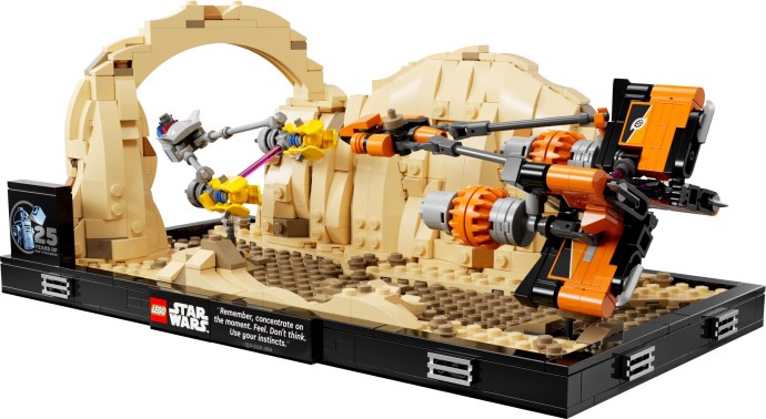 LEGO Star Wars 75380 Podrennen w Mos Espa – Diorama: Powrót do kultowego wyścigu